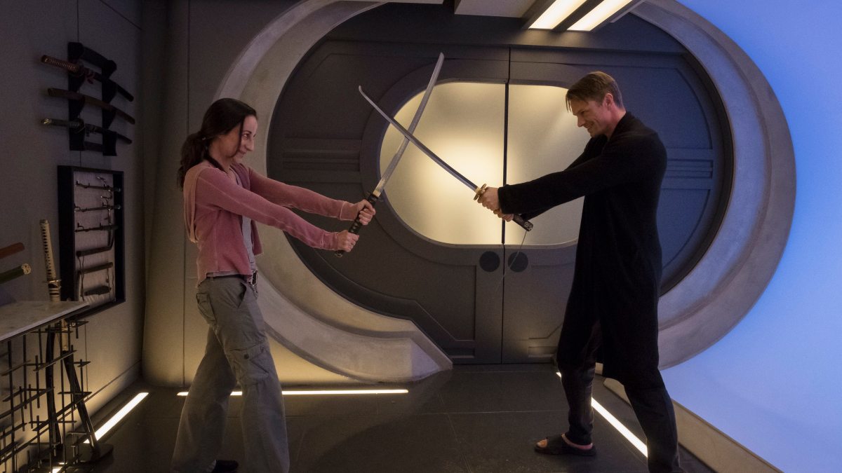 Altered Carbon : Joel Kinnaman et Laeta Kalogridis / Netflix Altered Carbon : Joel Kinnaman et Laeta Kalogridis / Netflix