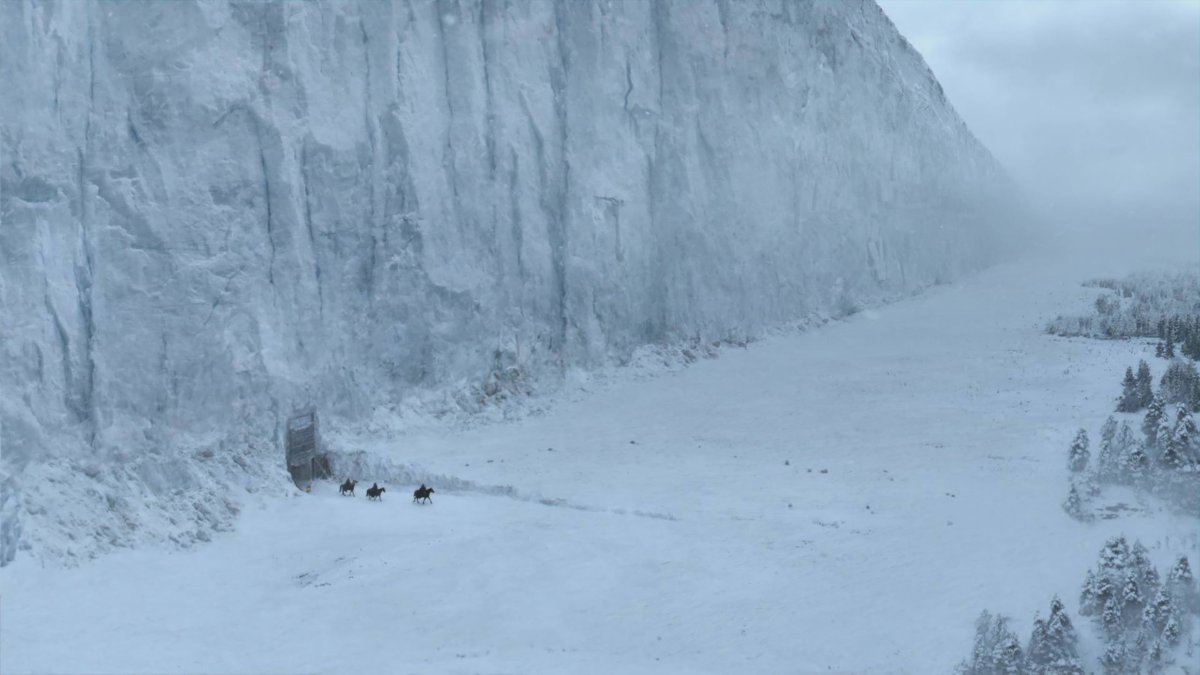 Le Mur, qui sépare le monde civilisé de l'inconnu. // Source : HBO Le Mur, qui sépare le monde civilisé de l'inconnu. // Source : HBO