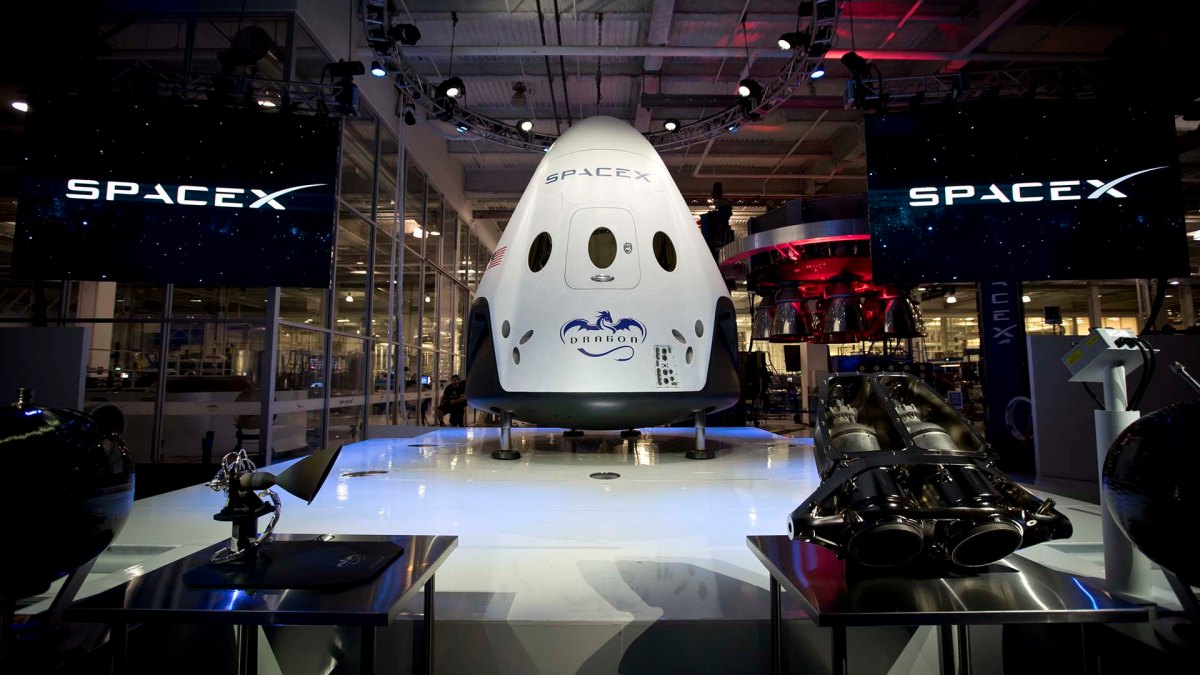 La capsule Dragon V2. // Source : SpaceX La capsule Dragon V2. // Source : SpaceX