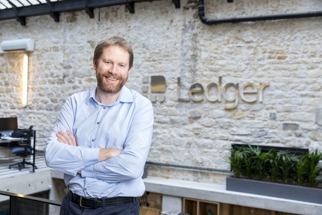 Eric Larchevêque dans les locaux parisiens de Ledger / Ledger Eric Larchevêque dans les locaux parisiens de Ledger / Ledger