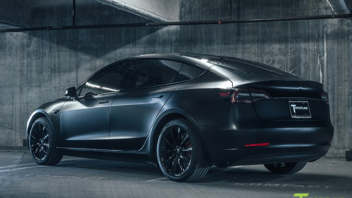Tesla Model 3 Satin Black Tesla Model 3 Satin Black
