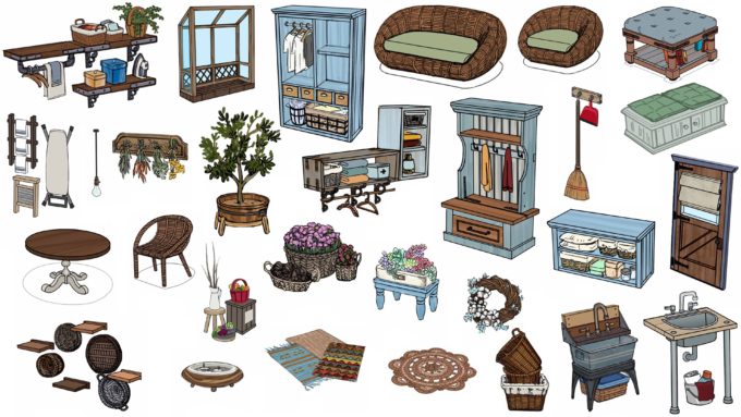 Sims 4 Jour de Lessive objets Sims 4 Jour de Lessive objets