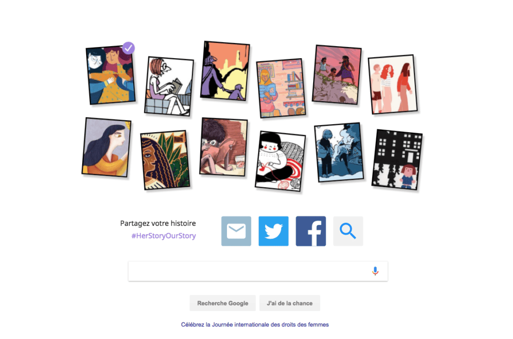 google doodle 8 mars 2018