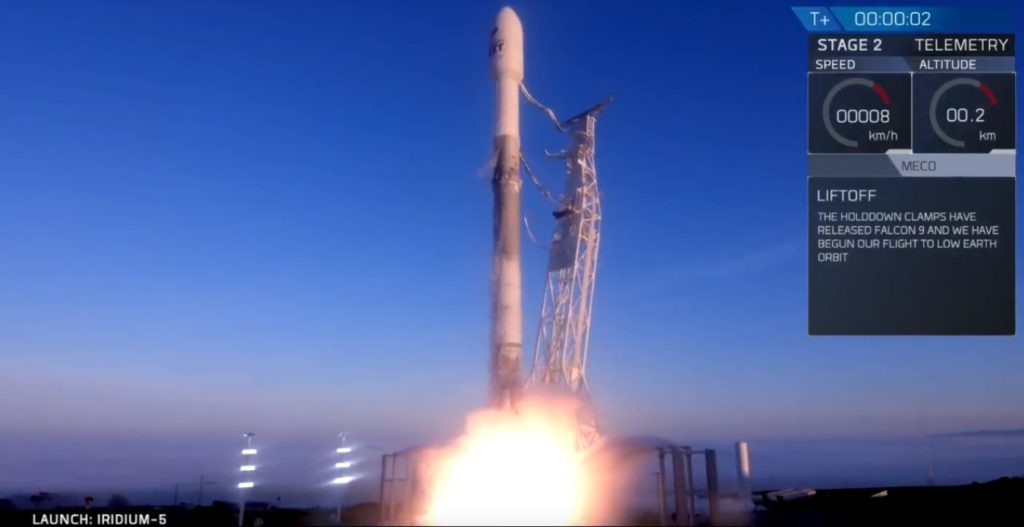 Iridium Next 41-50 SpaceX décollage Iridium Next 41-50 SpaceX décollage