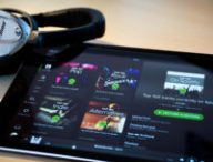 L'appli Spotify sur  tablette. // Source : Julien Sabardu