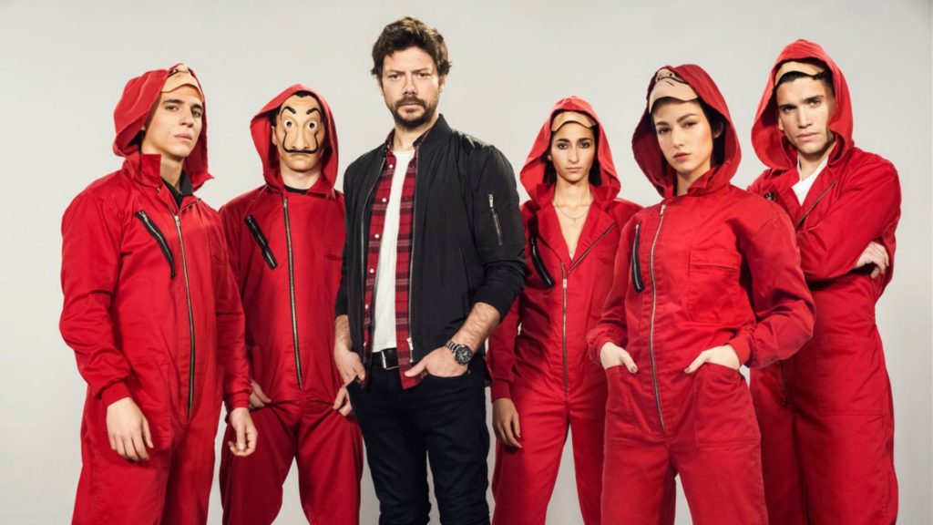 Image promotionnelle de la partie 3 de la Casa de Papel // Source : Netflix Image promotionnelle de la partie 3 de la Casa de Papel // Source : Netflix