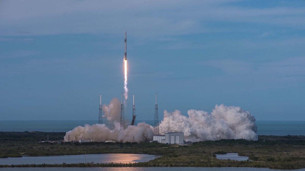Une mission de ravitaillement menée par SpaceX. // Source : SpaceX Une mission de ravitaillement menée par SpaceX. // Source : SpaceX