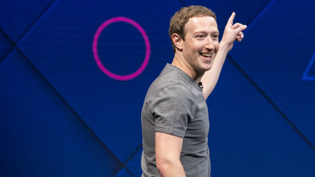 Mark Zuckerberg lors d'une conférence Facebook. // Source : Facebook Mark Zuckerberg lors d'une conférence Facebook. // Source : Facebook