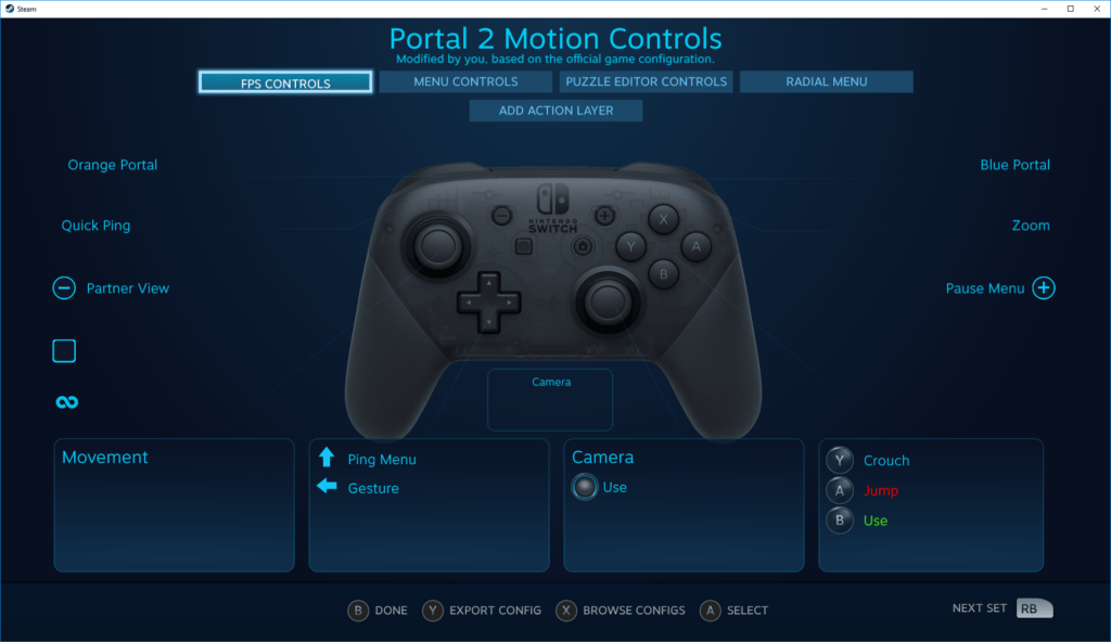 Steam manette Switch Steam manette Switch