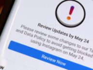 Notification d'Instagram à l'approche du RGPD. // Source : NOYB