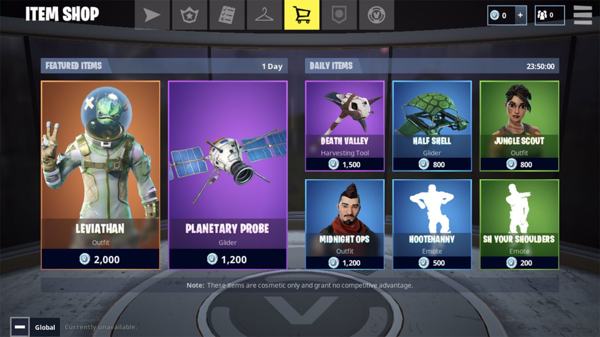 Fortnite shop iOS Fortnite shop iOS