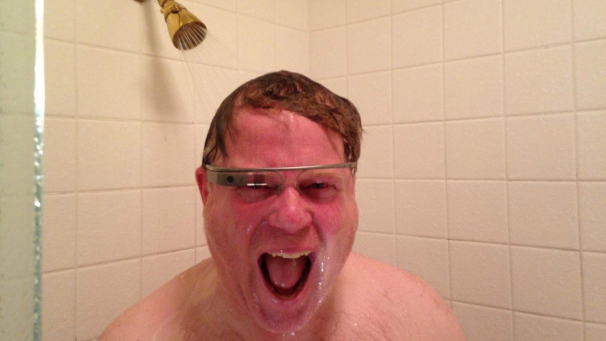 shower google glass shower google glass