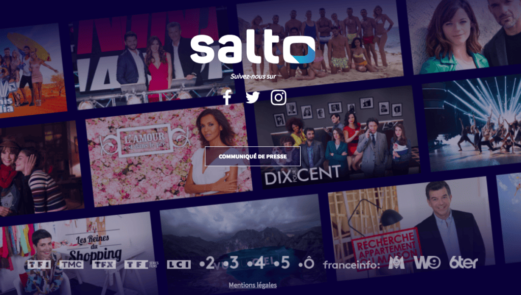 Image d'accueil de la plateforme SALTO // Source : Salto.fr Image d'accueil de la plateforme SALTO // Source : Salto.fr