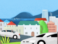 Une publicité pour Uber électrique. // Source : Uber