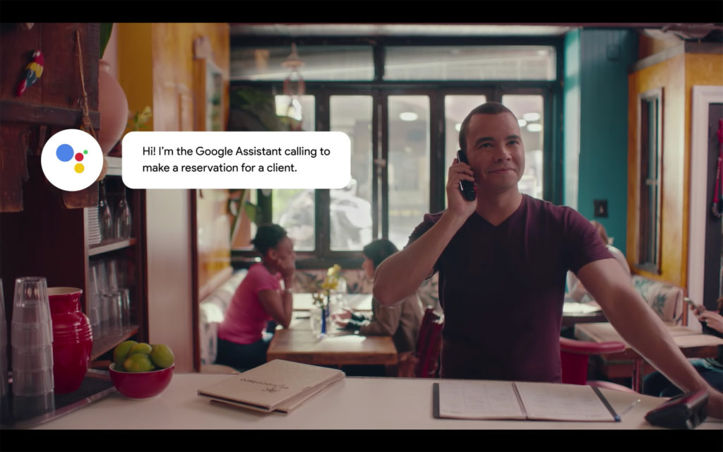 Démonstration de Google Duplex. // Source : Google Démonstration de Google Duplex. // Source : Google
