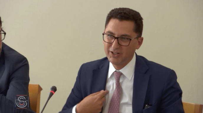 Maxime Saada au Sénat. Capture d'écran. Maxime Saada au Sénat. Capture d'écran.