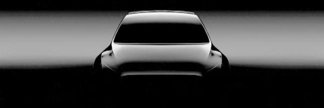 Tesla Model Y // Source : Teaser par Tesla Tesla Model Y // Source : Teaser par Tesla