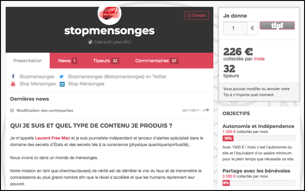 tipeee stop mensonges tipeee stop mensonges