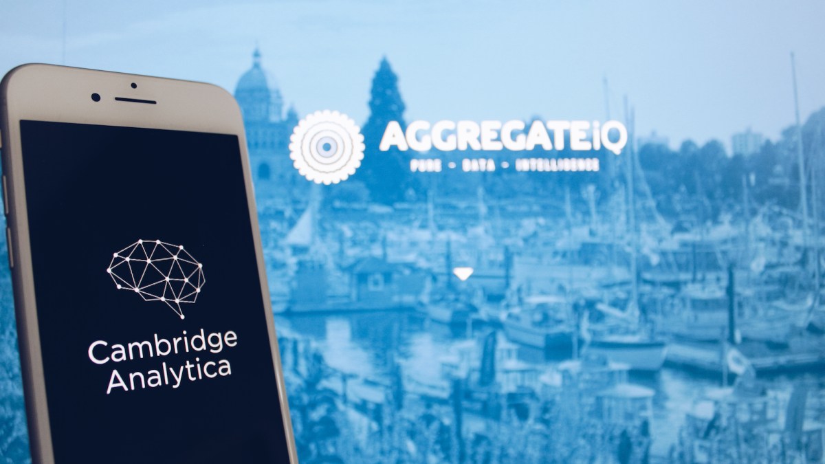 Cambridge Analytica et AggregateIQ. // Source : Stock Catalog Cambridge Analytica et AggregateIQ. // Source : Stock Catalog
