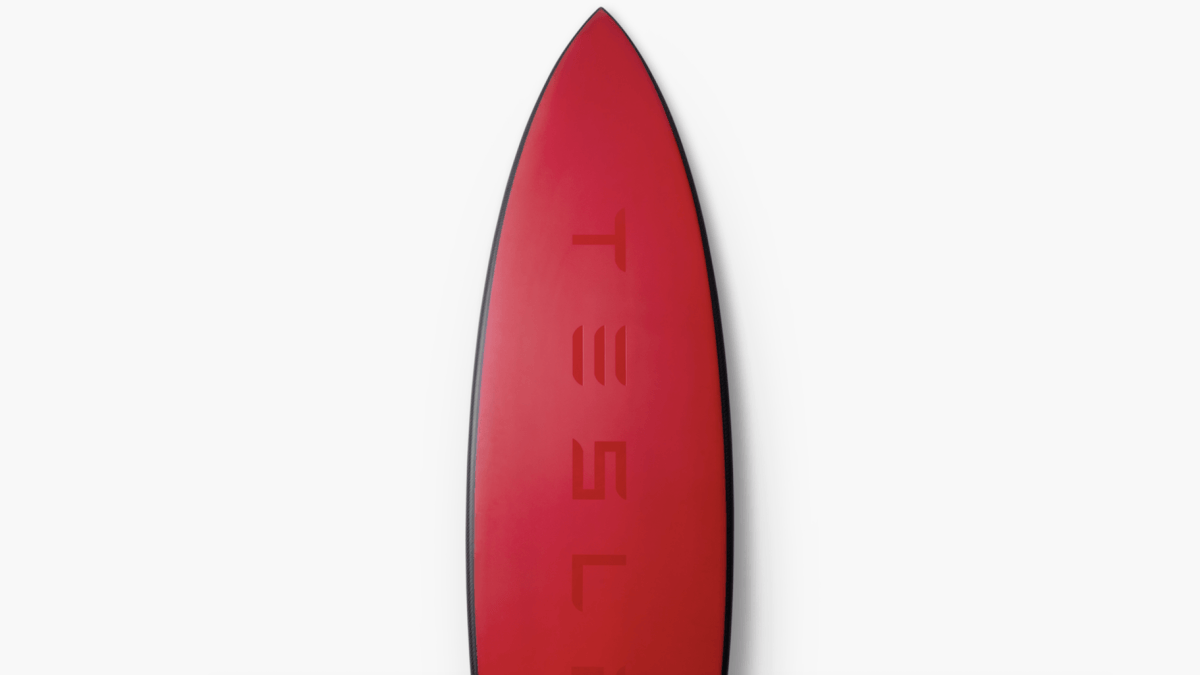 Planche de surf Tesla // Source : Tesla Planche de surf Tesla // Source : Tesla