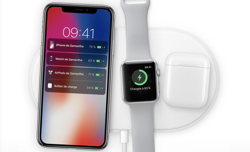 AirPods sur AirPower // Source : Apple AirPods sur AirPower // Source : Apple