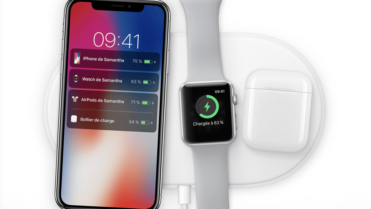 AirPods sur AirPower // Source : Apple AirPods sur AirPower // Source : Apple