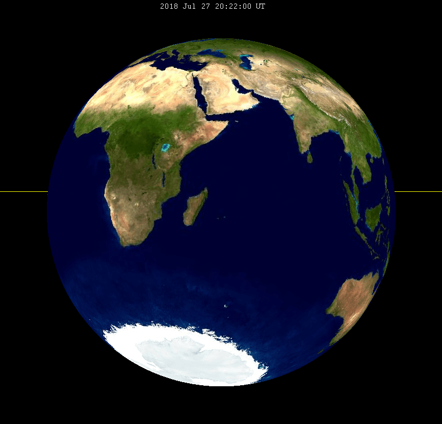 Au maximum de l'éclipse, voici ce que nous verrions depuis la Lune. Wikimedia/CC/SockPuppetForTomruen Au maximum de l'éclipse, voici ce que nous verrions depuis la Lune. Wikimedia/CC/SockPuppetForTomruen