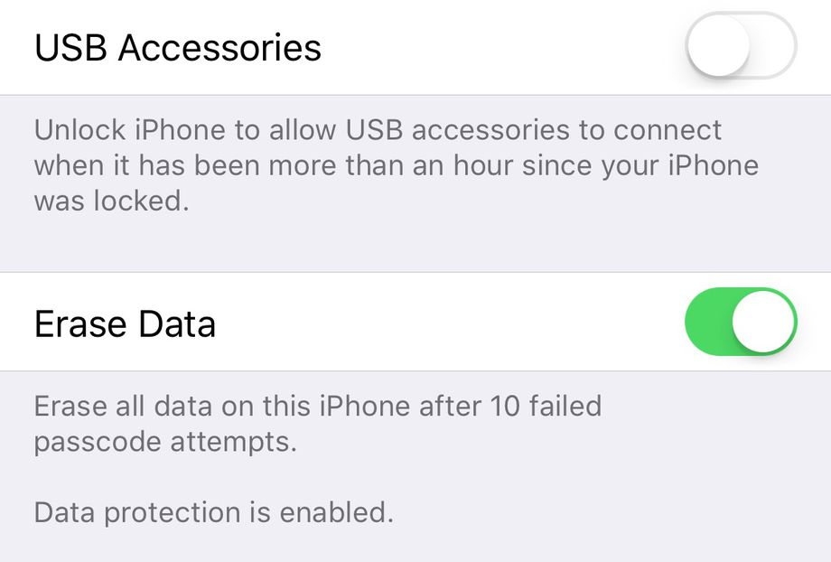 Mode USB restreint