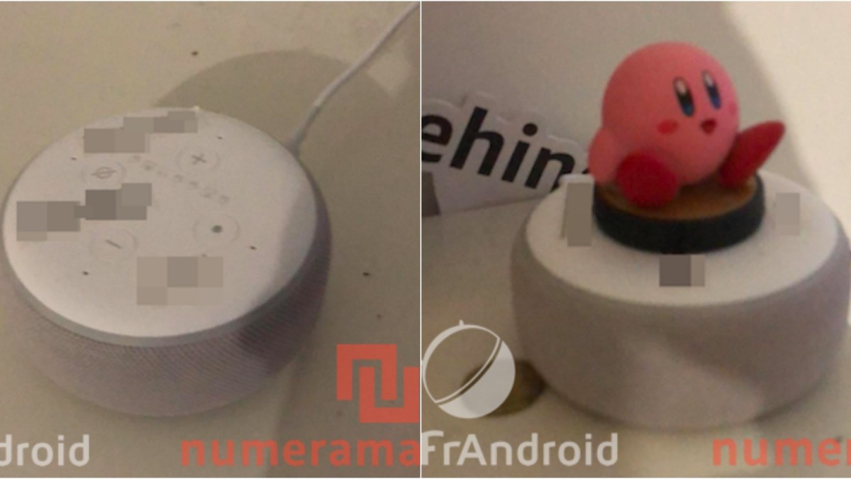 Photo fuitées auprès de Numerama et Frandroid de l'Amazon Echo « Donut » Photo fuitées auprès de Numerama et Frandroid de l'Amazon Echo « Donut »