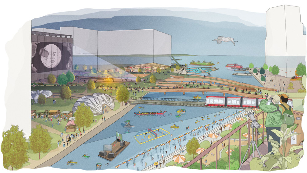 De vastes espaces verts. // Source : Sidewalk Labs