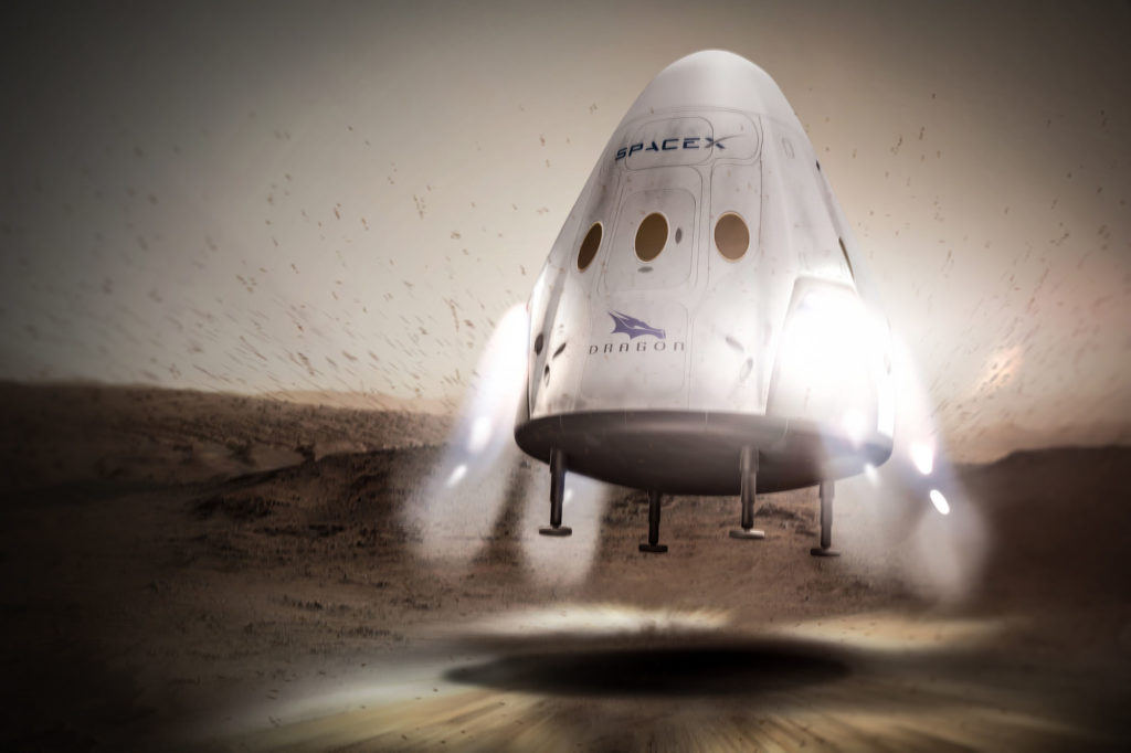 capsule dragon mars capsule dragon mars