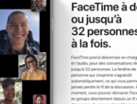 FaceTime à 32 // Source : Apple