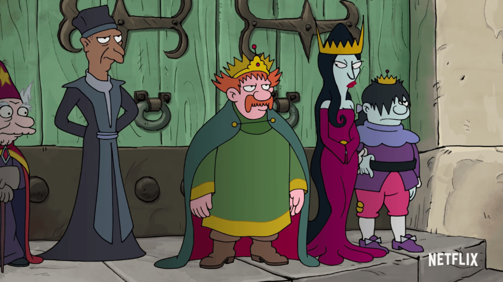 Les personnages de "Disenchantment" // Source : YouTube/Netflix Les personnages de "Disenchantment" // Source : YouTube/Netflix