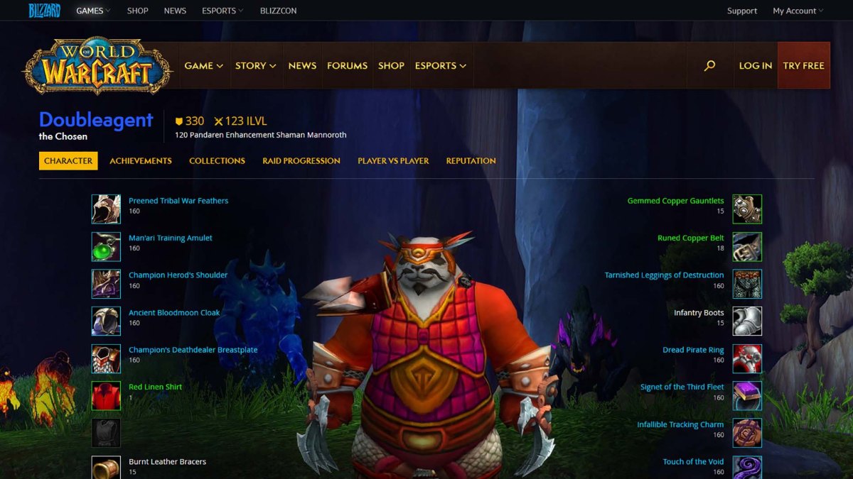 La page présentant le personnage Doubleagent. // Source : Blizzard La page présentant le personnage Doubleagent. // Source : Blizzard