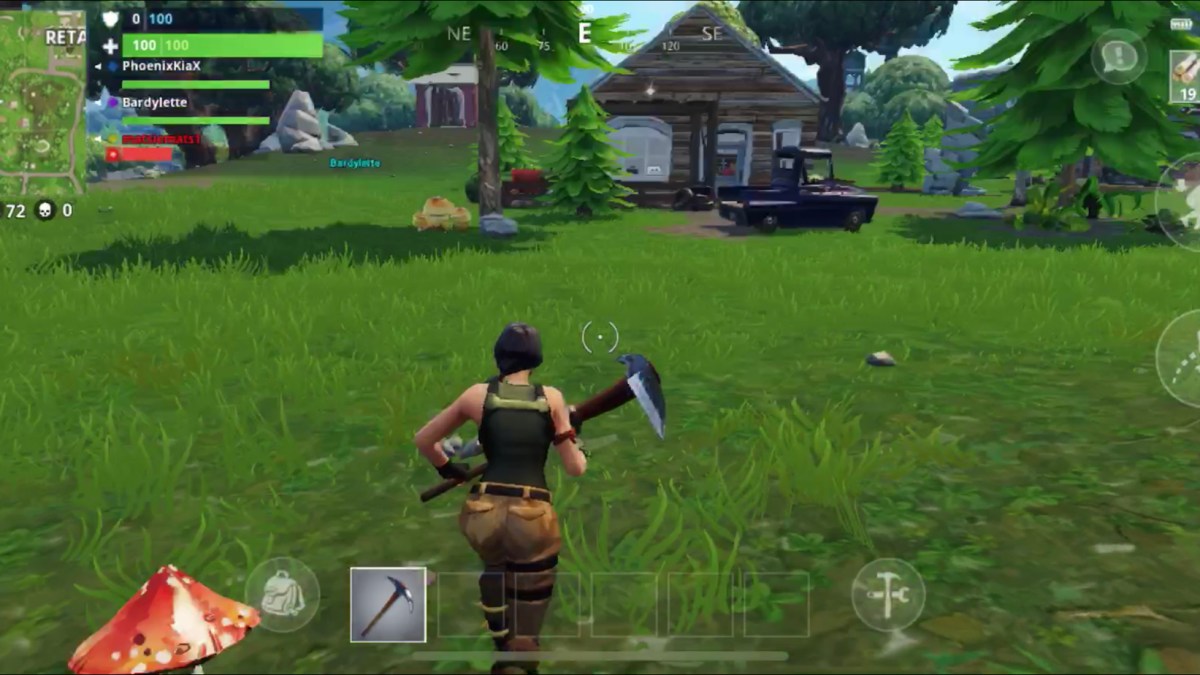 Fortnite sur iOS // Source : Numerama
