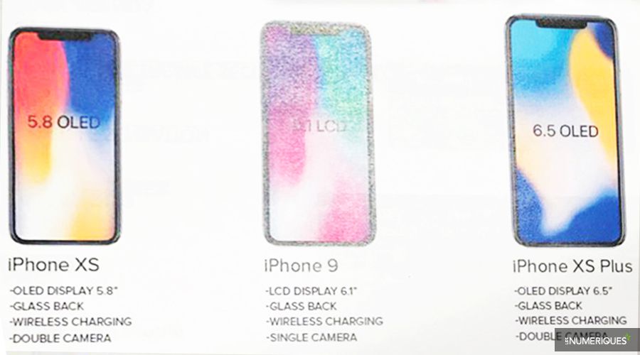 Gamme iPhone 2018 // Source : Les Numériques Gamme iPhone 2018 // Source : Les Numériques