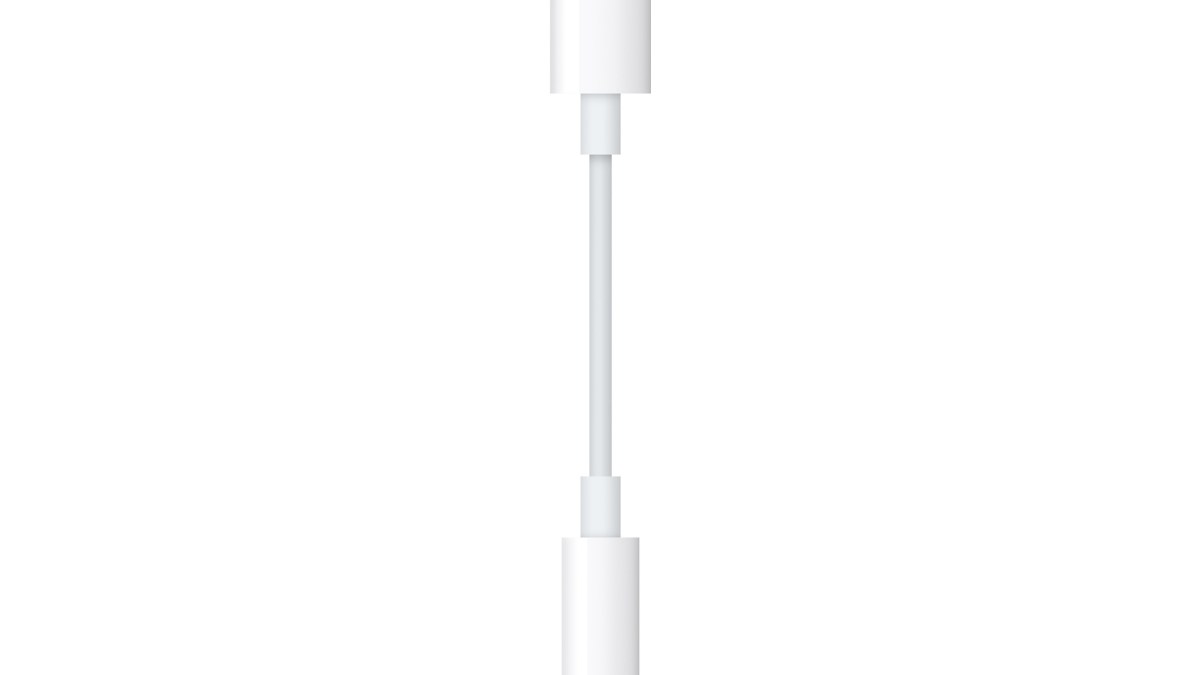 Apple adapteur lightning-jack // Source : Apple Apple adapteur lightning-jack // Source : Apple