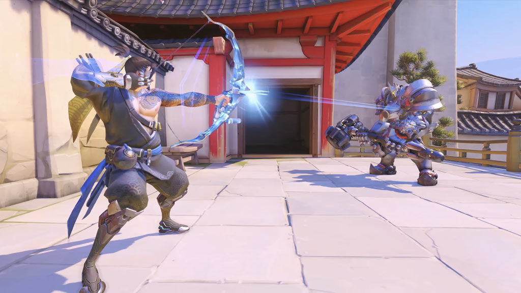 Hanzo et sa capacité Rafale // Source : Overwatch Hanzo et sa capacité Rafale // Source : Overwatch
