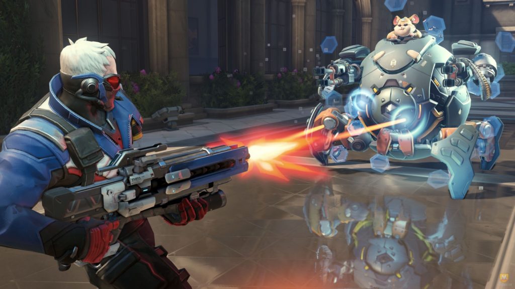 Bouldozer et Soldat 76 // Source : Overwatch Bouldozer et Soldat 76 // Source : Overwatch