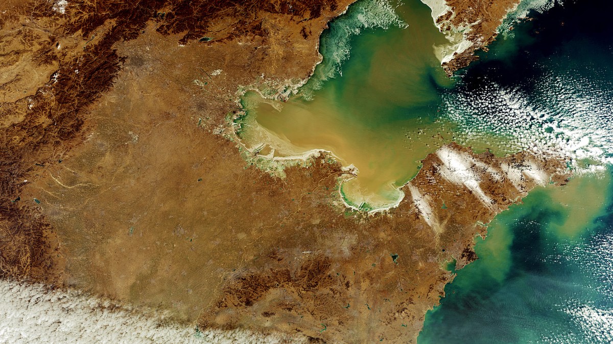 La grande plaine du Nord de la Chine // Source : Wikimedia/CC/ESA (photo recadrée) La grande plaine du Nord de la Chine // Source : Wikimedia/CC/ESA (photo recadrée)