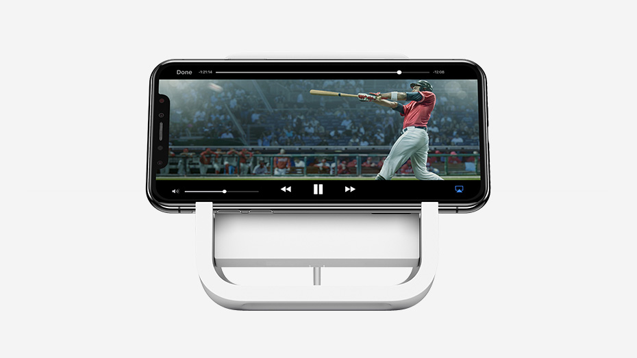 Station Logitech POWERED pour iPhone // Source : Logitech Station Logitech POWERED pour iPhone // Source : Logitech