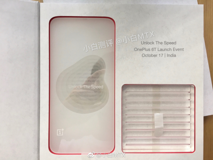 Fuite OnePlus 6T // Source : Weibo Fuite OnePlus 6T // Source : Weibo