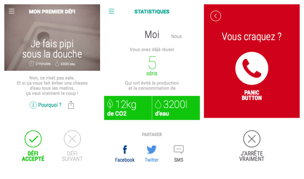 Une application pour vous aider à être plus écolo quotidiennement. // Source : Captures d'écran 90jours Une application pour vous aider à être plus écolo quotidiennement. // Source : Captures d'écran 90jours