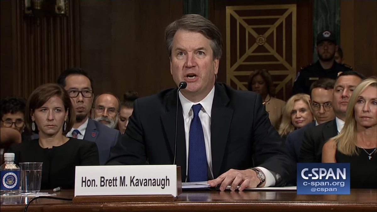 Brett Kavanaugh, lors de son audition. // Source : C-SPAN Brett Kavanaugh, lors de son audition. // Source : C-SPAN