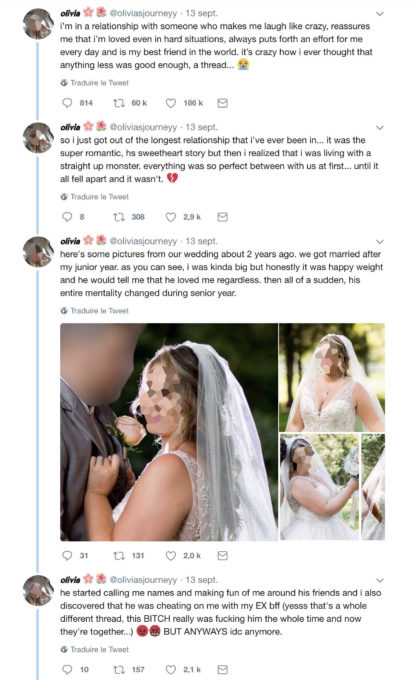 Ici, une fausse histoire de mariage raté. // Source : Numerama