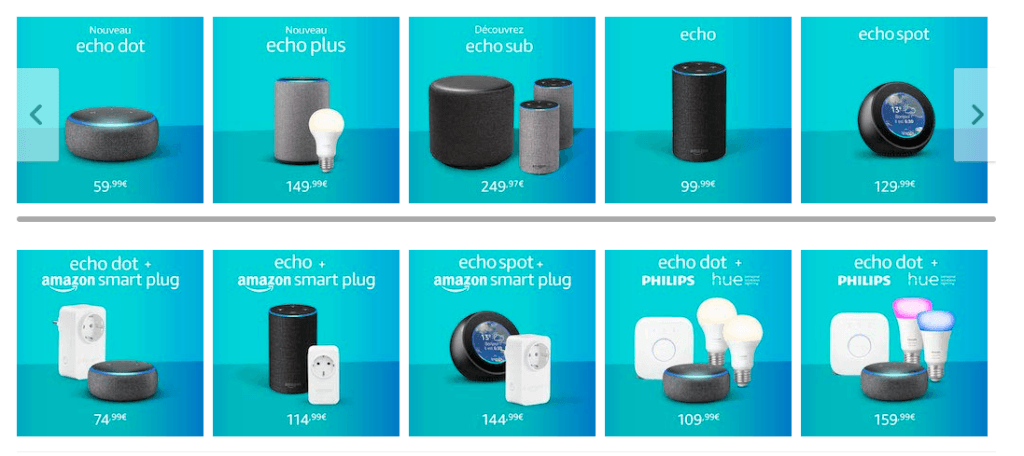 Présentation des nouveaux produits Amazon // Source : Amazon Présentation des nouveaux produits Amazon // Source : Amazon