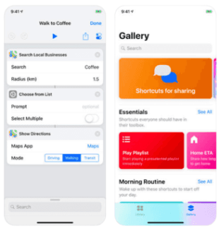 App Raccourcis dans l'Apple Store // Source : Apple