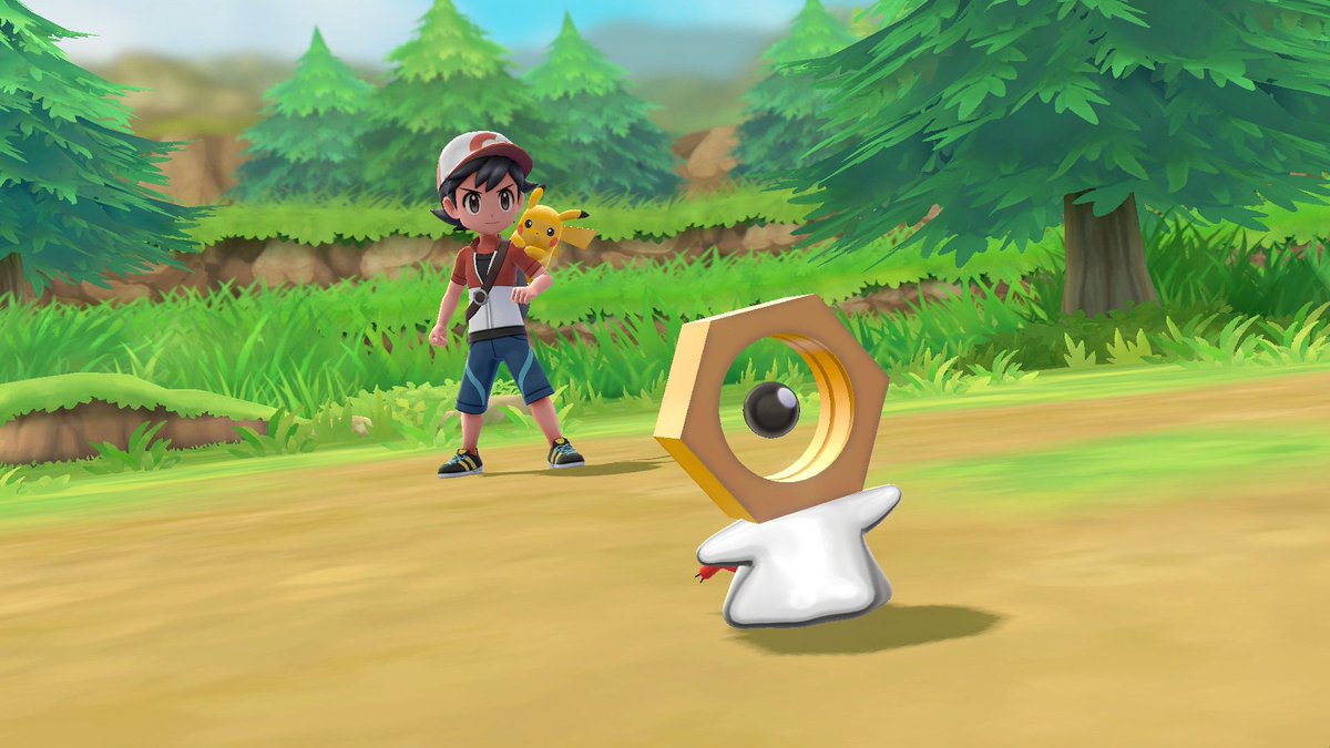 Meltan dans Pokémon Let's Go // Source : Pokémon Company Meltan dans Pokémon Let's Go // Source : Pokémon Company