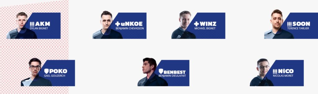Composition de l'équipe de France // Source : Overwatch