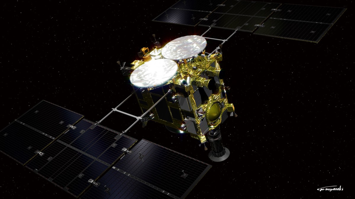Hayabusa 2 // Source : Wikimedia/CC/Go Miyazaki Hayabusa 2 // Source : Wikimedia/CC/Go Miyazaki